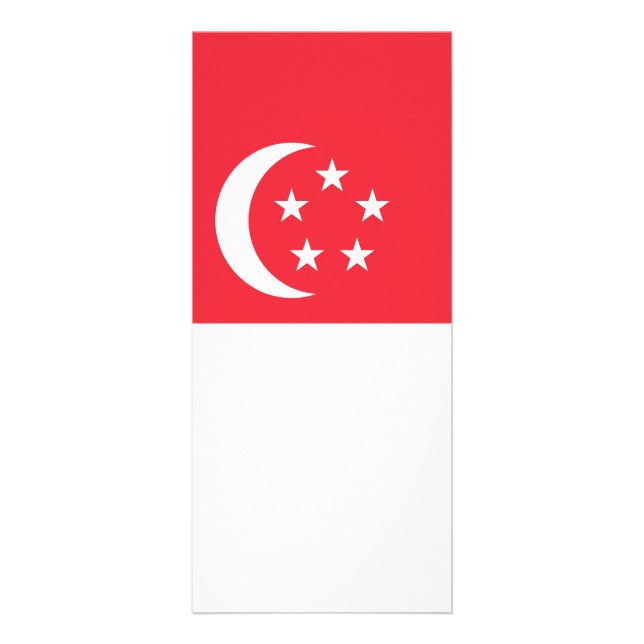 Tarjeta Publicitaria Bandera de Singapur (Frente)