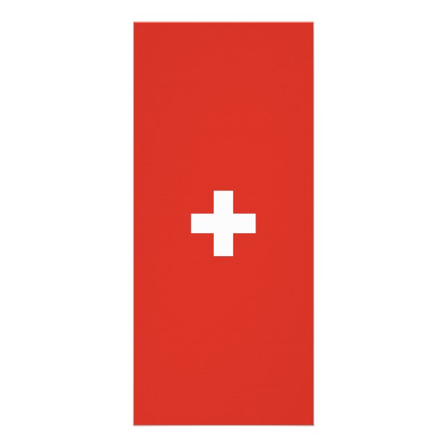 Tarjeta Publicitaria Bandera de Suiza (Frente)