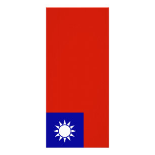 Tarjeta Publicitaria Bandera de Taiwán