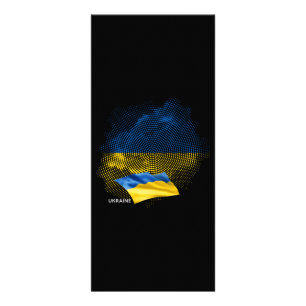 Tarjeta Publicitaria bandera de Ucrania