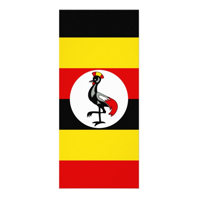 Tarjeta Publicitaria Bandera de Uganda (Frente)