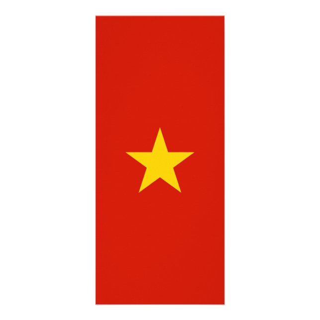 Tarjeta Publicitaria Bandera de Vietnam (Frente)