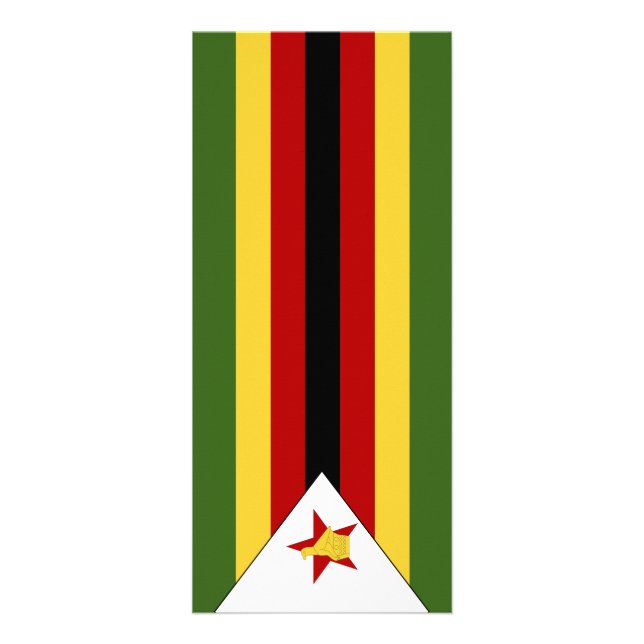 Tarjeta Publicitaria Bandera de Zimbabue (Frente)