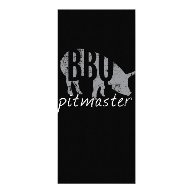 Tarjeta Publicitaria Barbacoa | BBQ Pitmaster Pig Grill Fars (Frente)
