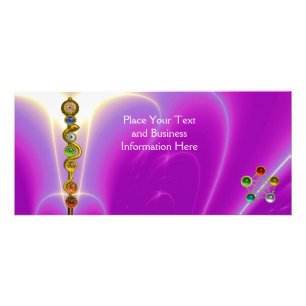 TARJETA PUBLICITARIA BARRA DE ASCLEPIUS, 7 CHAKRAS, YOGA, ENERGÍA