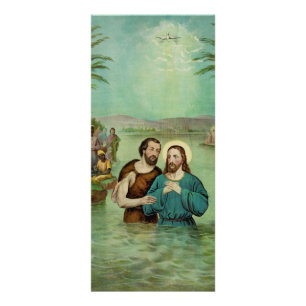 Tarjeta Publicitaria Bautismo de Jesucristo