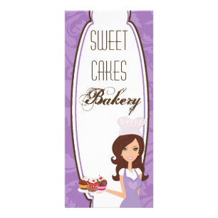 Tarjeta Publicitaria Bolleta de 4"x9" Lista de precios Brunette Baker P