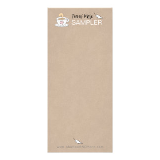 Tarjeta Publicitaria Brown Tea Sample Pack Business Giveways