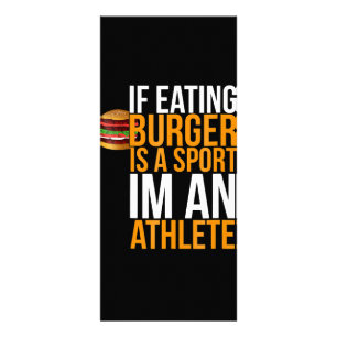 Tarjeta Publicitaria Burger Hamburger BBQ Humor Gracioso Pun Gift Idea