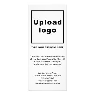 Tarjeta Publicitaria Business Black and White Rack Card
