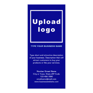 Tarjeta Publicitaria Business Blue Rack Card