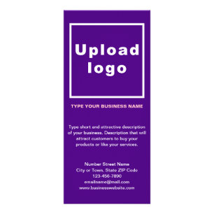 Tarjeta Publicitaria Business Purple Rack Card