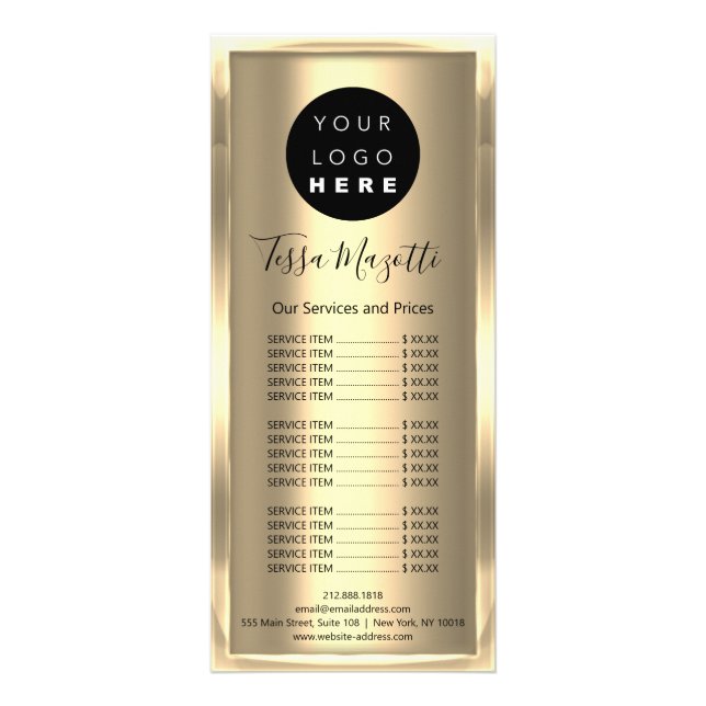 Tarjeta Publicitaria Cabina de maquillaje de pelo Cuidados de piel Logo (Atrás)