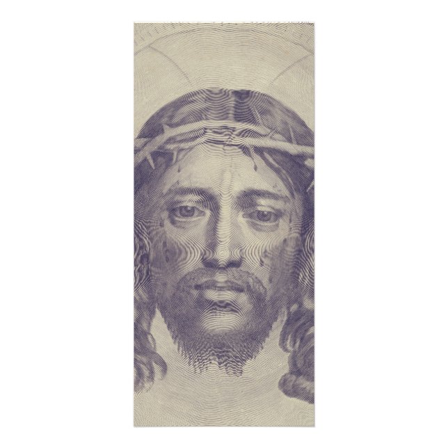 Tarjeta Publicitaria Cara de Cristo en el velo de Santa Verónica (Frente)