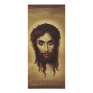 Tarjeta Publicitaria Cara sagrada de Jesucristo