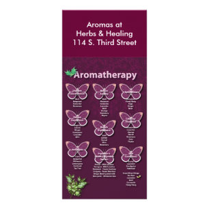 Tarjeta Publicitaria Carta del Aromatherapy en Borgoña