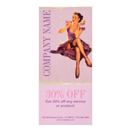 Tarjeta Publicitaria chica Hair Makeup Artista Cosmetólogo