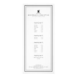 Tarjeta Publicitaria Clásica medicina holística apothecary White