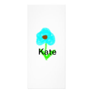 Tarjeta Publicitaria Color de agua verde azul añadir tu nombre personal