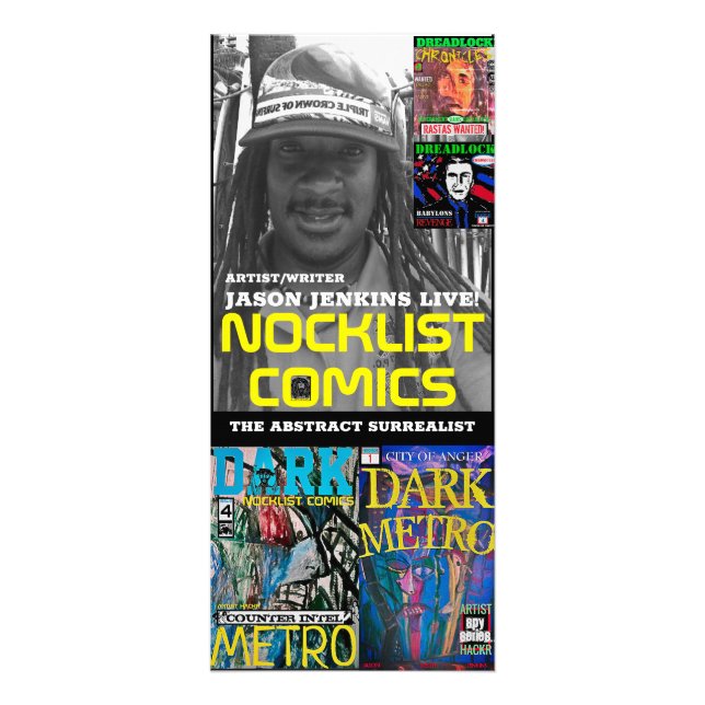 TARJETA PUBLICITARIA CÓMICS DE NOCKLIST (Frente)