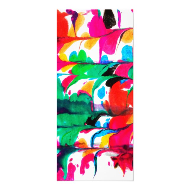 Tarjeta Publicitaria Corazones de colores (Frente)