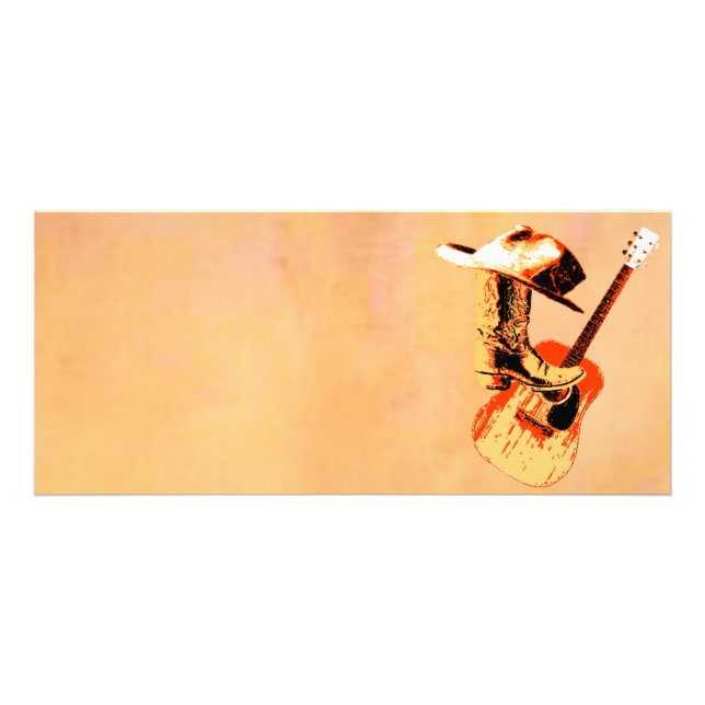 Tarjeta Publicitaria Country Western Rack Card (Frente)