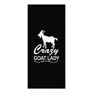Tarjeta Publicitaria Crazy Goat Lady Shirt Goat, Regalo de agricultor d