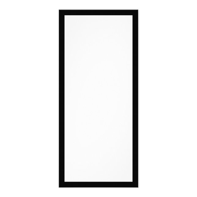 Tarjeta Publicitaria Crear su propio borde negro (Frente)