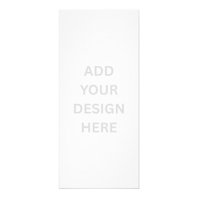 Tarjeta Publicitaria Create Your Own Design 4" x 9" Rack Card (Frente)