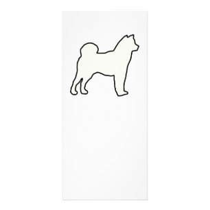 Tarjeta Publicitaria Crema de silueta Shiba Inu