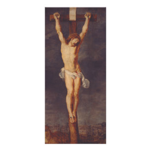 Tarjeta Publicitaria Cristo muerto en la cruz por Peter Paul Rubens Art
