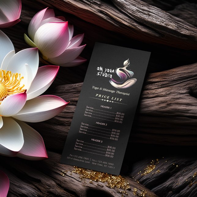 Tarjeta Publicitaria Curso de broche de broche de Lotus Pose (Subido por el creador)