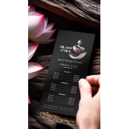 Tarjeta Publicitaria Curso de broche de broche de Lotus Pose