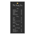 Cute Gold Heart Beauty Salon Price List 2