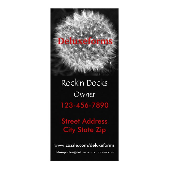 Tarjeta Publicitaria Dandelion Fuzz (Frente)