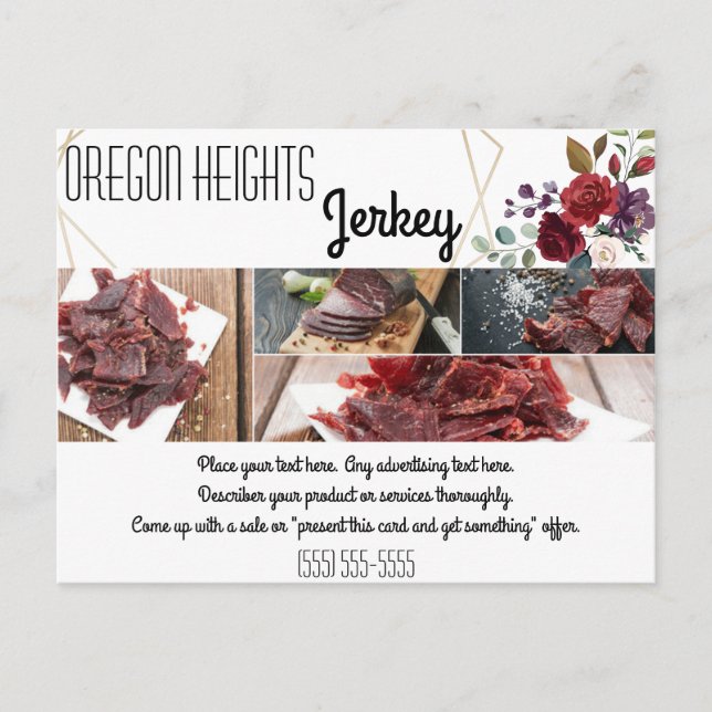 Tarjeta publicitaria de negocios Geomet de oro Ros (Anverso)