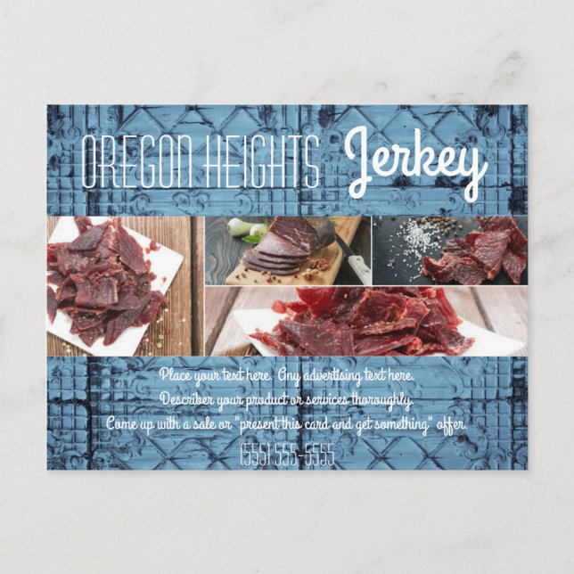 Tarjeta publicitaria de negocios Panel de estaño r (Anverso)