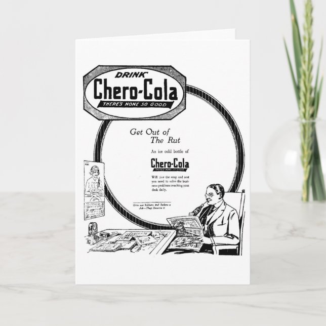 Tarjeta publicitaria de periódico de moda Chero-Co (Anverso)