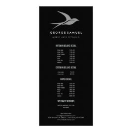 Tarjeta Publicitaria Detención automática | Logotipo de la tienda de re