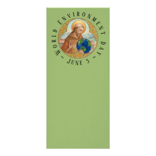 Tarjeta Publicitaria Día Mundial del Medio Ambiente y San Francisco de