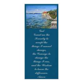 Tarjeta Publicitaria Dios me conceda la serenidad para aceptar las cosa