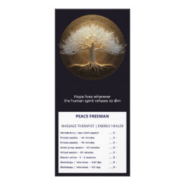 Tarjeta Publicitaria Diseño del Árbol de la Vida | Árbol de Luz Eterna