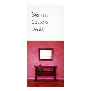 Tarjeta Publicitaria Diseño interior del salón del Settee del espejo