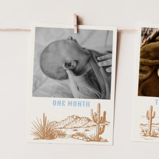 Tarjeta publicitaria editable de fotos mensuales d