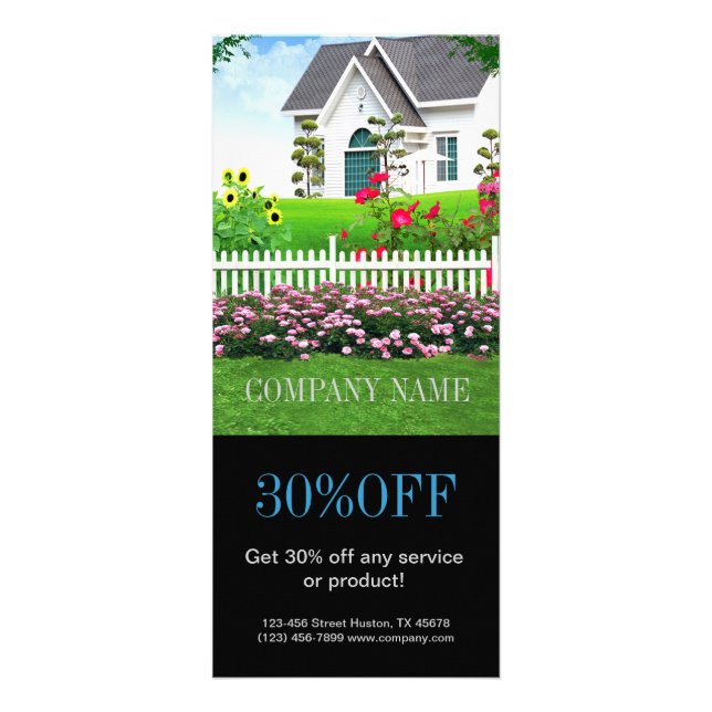 Tarjeta Publicitaria El ajardinar de la construcción de la carpintería (Frente)