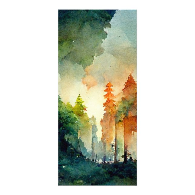 Tarjeta Publicitaria El bosque (naturaleza) (Frente)