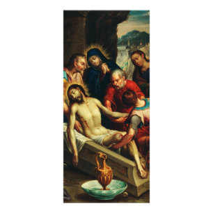Tarjeta Publicitaria El entierro de Cristo Juan Rodríguez Juarez