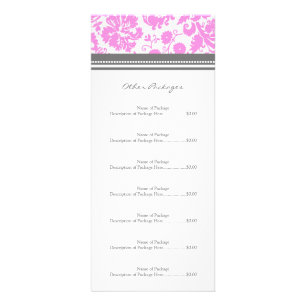 Tarjeta Publicitaria El estante de encargo del salón carda el damasco