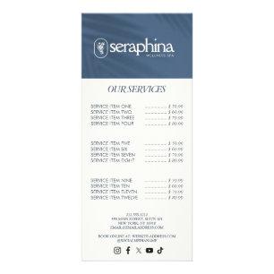 Tarjeta Publicitaria Elegancia Terrosa Logo Belleza, Bienestar, Spa Azu