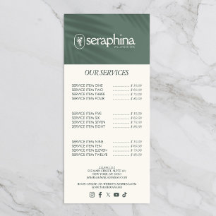 Tarjeta Publicitaria Elegancia Terrosa Logo Belleza, Bienestar, Spa Sal